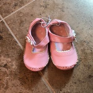 Light pink toddler girl maryjane moccasins